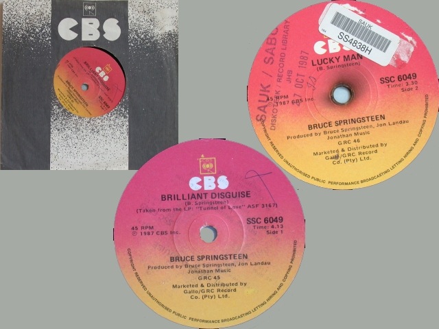 Bruce Springsteen - BRILLIANT DISGUISE / LUCKY MAN